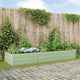 Vidaxl plantenbak pastelgroen 290 x 100 x 45 cm gegalvaniseerd staal