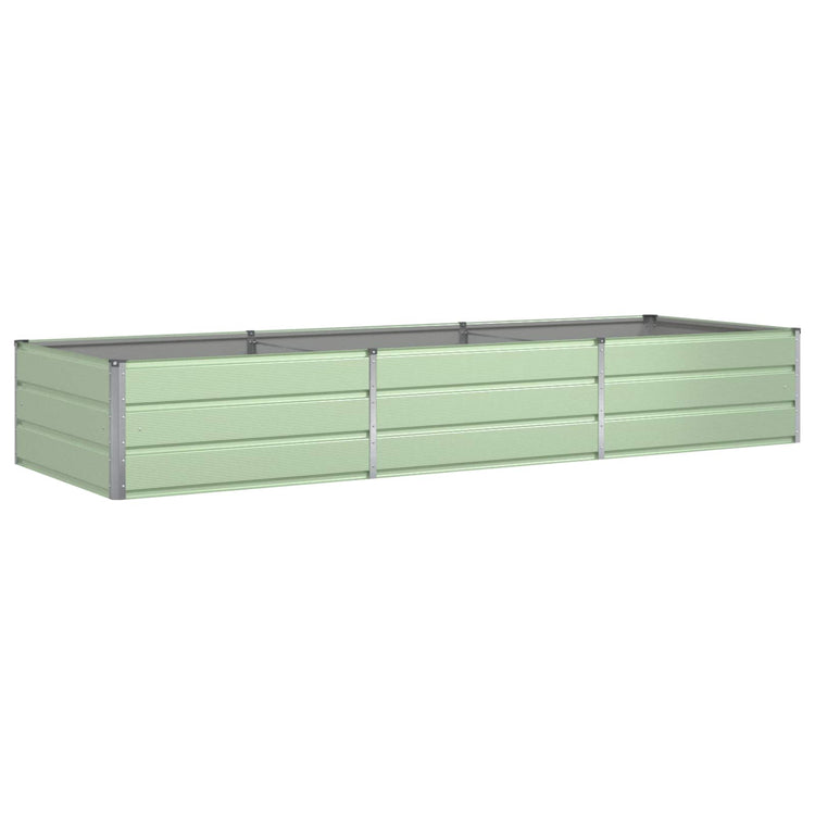 Vidaxl plantenbak pastelgroen 290 x 100 x 45 cm gegalvaniseerd staal