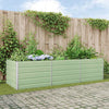 Vidaxl plantenbak pastelgroen 195 x 100 x 45 cm gegalvaniseerd staal
