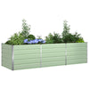 Vidaxl plantenbak pastelgroen 195 x 100 x 45 cm gegalvaniseerd staal