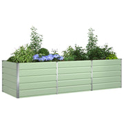 Vidaxl plantenbak pastelgroen 195 x 100 x 45 cm gegalvaniseerd staal - afbeelding 3