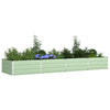 Vidaxl plantenbak pastelgroen 195 x 100 x 45 cm gegalvaniseerd staal