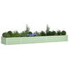 Vidaxl plantenbak pastelgroen 195 x 100 x 45 cm gegalvaniseerd staal