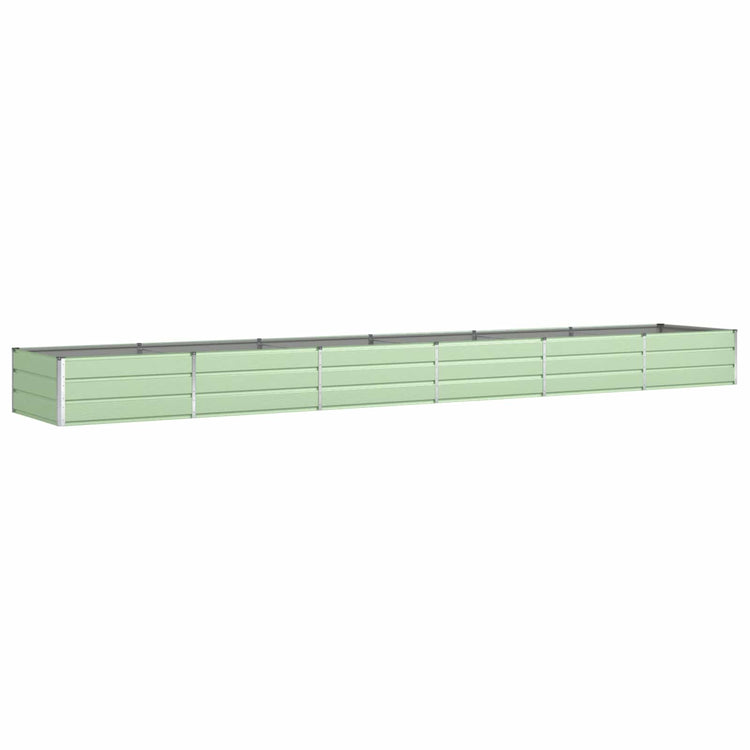 Vidaxl plantenbak pastelgroen 580 x 100 x 45 cm gegalvaniseerd staal