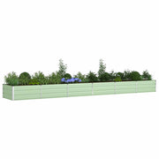 Vidaxl plantenbak pastelgroen 580 x 100 x 45 cm gegalvaniseerd staal - afbeelding 3