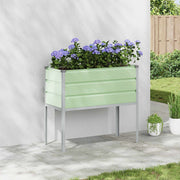Vidaxl plantenbak pastelgroen 100 x 45 x 90 cm gegalvaniseerd staal - afbeelding 1
