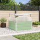 Vidaxl plantenbak pastelgroen 100 x 100 x 77 cm gegalvaniseerd staal