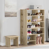 Vidaxl schoenenkast met plank 2 pcs sonoma eiken bewerkt hout