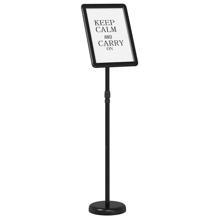 Vidaxl beurs displays zwart 30 x 25 x 128 cm aluminium