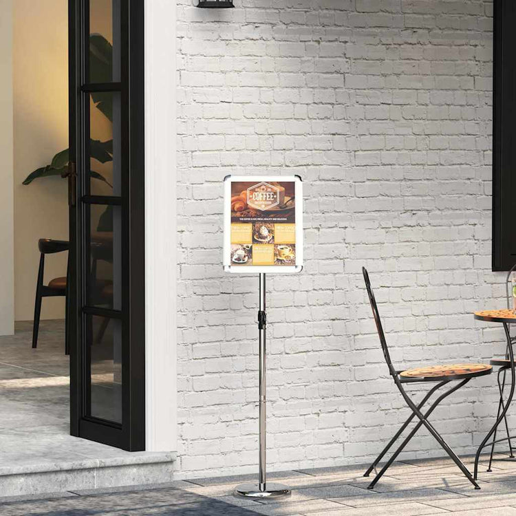 Vidaxl beurs displays zilver 30 x 25 x 128 cm aluminium