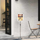 Vidaxl beurs displays zilver 30 x 25 x 128 cm aluminium