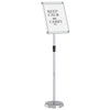Vidaxl beurs displays zilver 25 x 25 x 125 cm aluminium