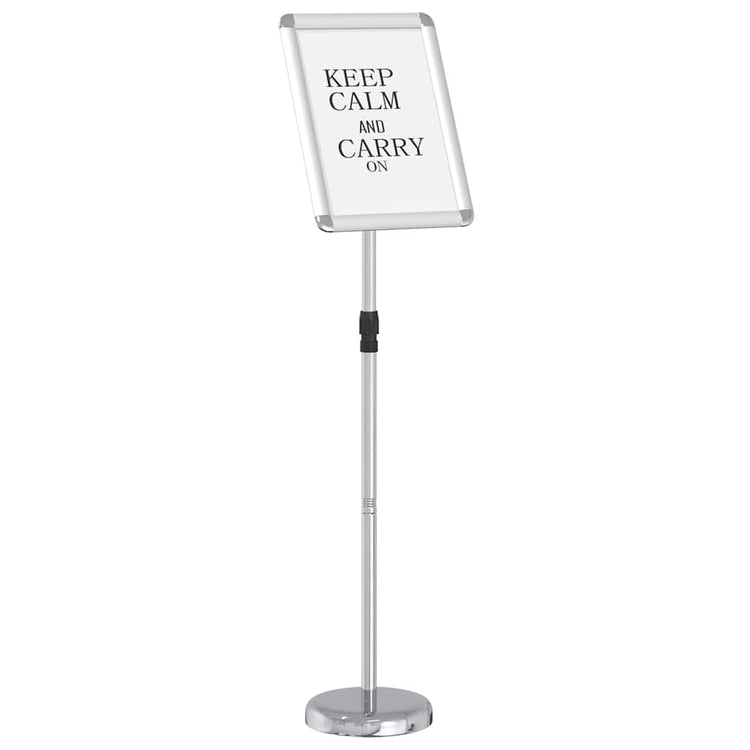 Vidaxl beurs displays zilver 30 x 25 x 128 cm aluminium