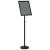 Vidaxl beurs displays zwart 25 x 25 x 125 cm aluminium