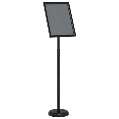 Vidaxl beurs displays zwart 25 x 25 x 125 cm aluminium