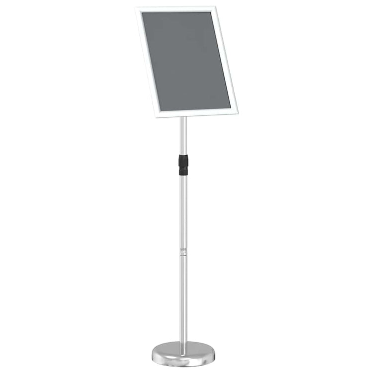 Vidaxl beurs displays zilver 30 x 25 x 128 cm aluminium
