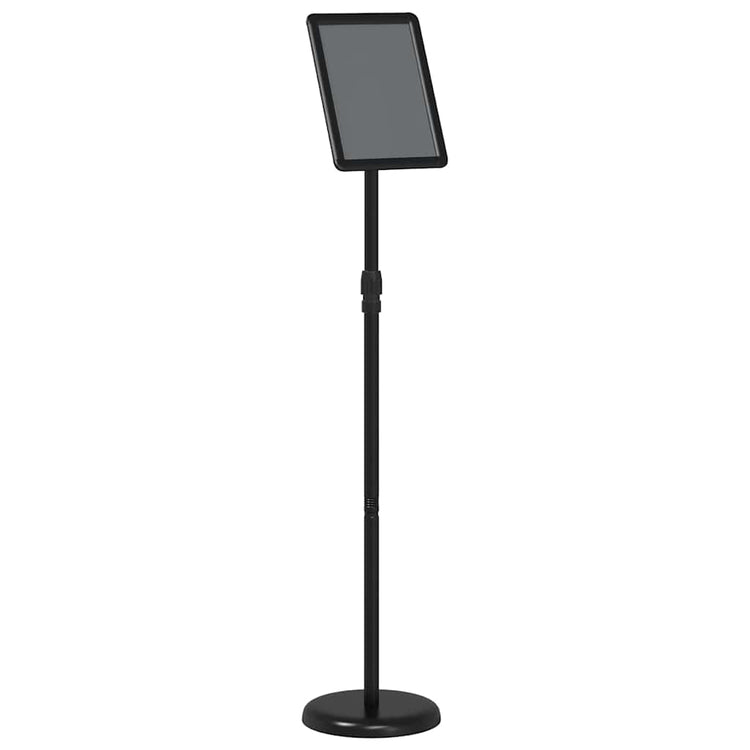 Vidaxl beurs displays zwart 25 x 25 x 125 cm aluminium