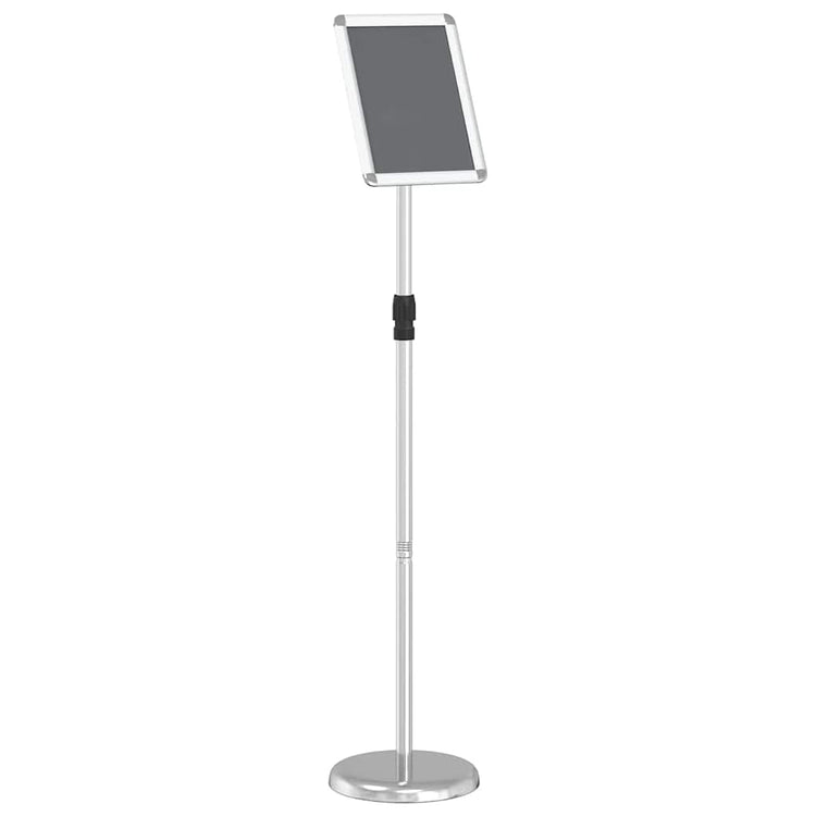 Vidaxl beurs displays zilver 25 x 25 x 125 cm aluminium