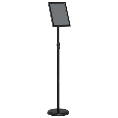Vidaxl beurs displays zwart 25 x 25 x 125 cm aluminium
