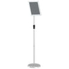 Vidaxl beurs displays zilver 25 x 25 x 125 cm aluminium