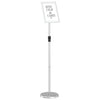 Vidaxl beurs displays zilver 25 x 25 x 125 cm aluminium