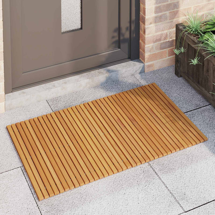 Vidaxl badmat bruin 100 x 60 cm massief acaciahout