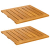 Vidaxl badmat effen bruin 50 x 50 cm hout
