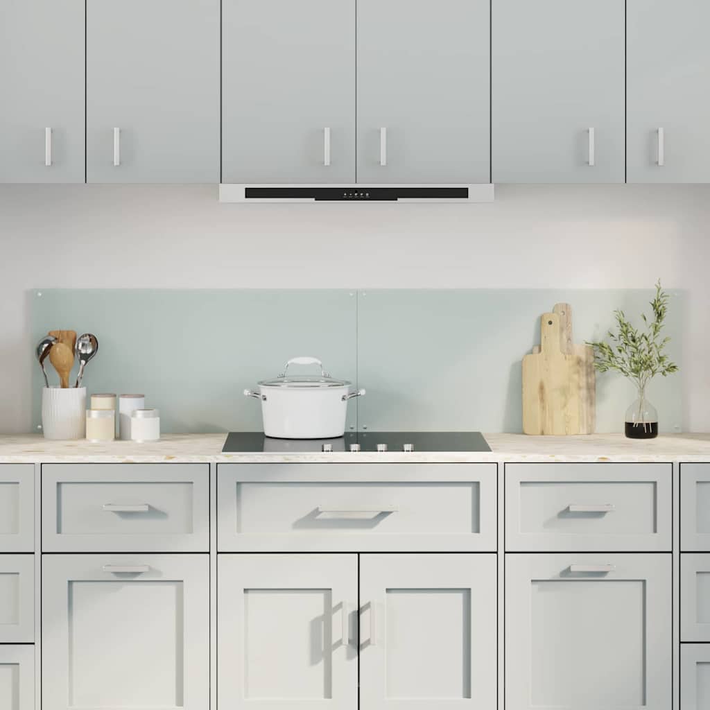 Vidaxl keukenachterwand 2 st wit 90 x 40 cm gehard glas