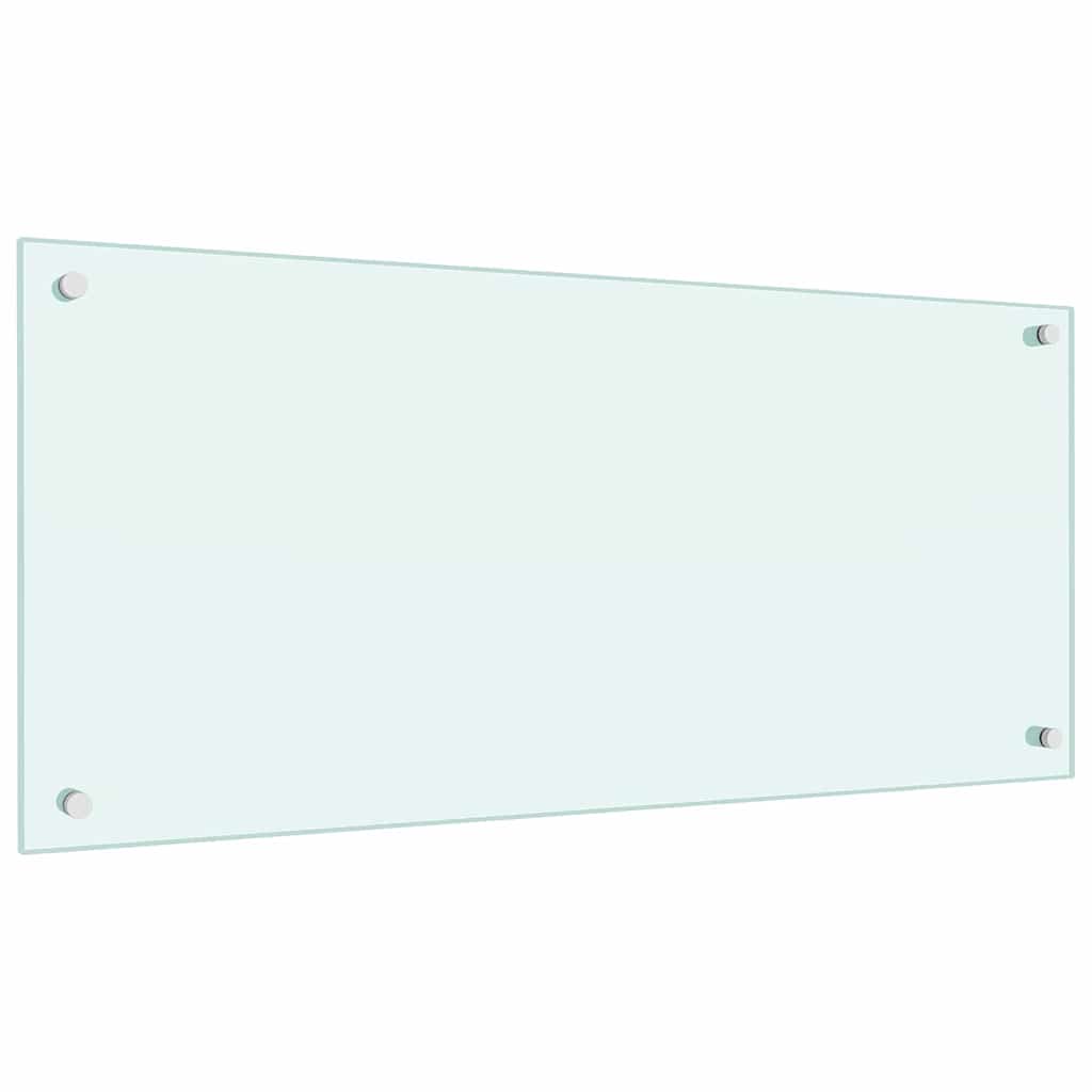 Vidaxl keuken spatscherm 2 pcs wit 90 x 40 cm gehard glas