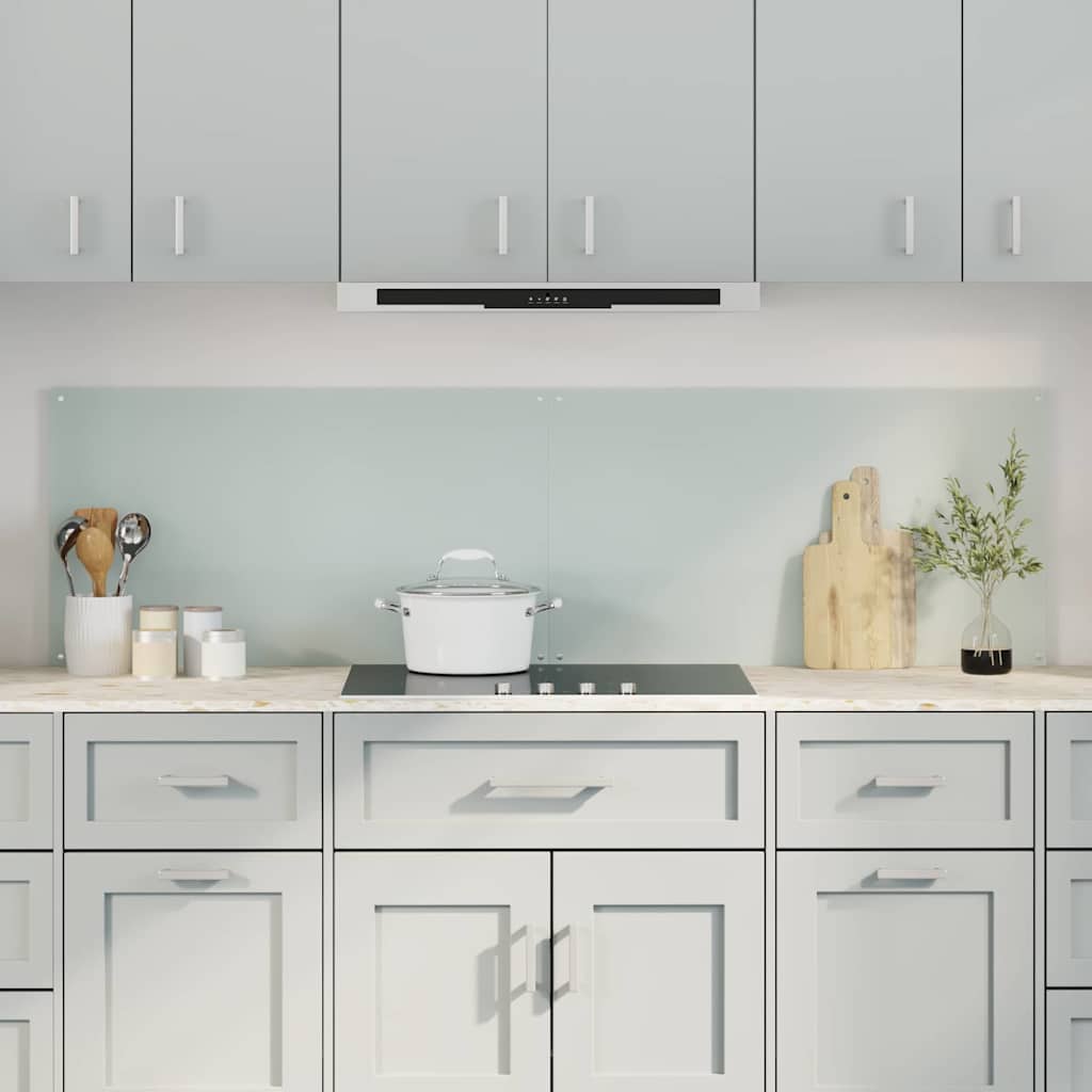 Vidaxl keukenachterwand 2 st wit 90 x 50 cm gehard glas