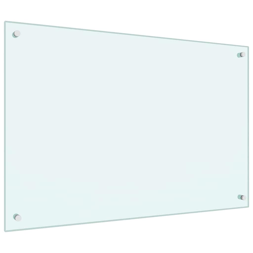 Vidaxl keuken spatscherm 2 pcs wit 90 x 60 cm gehard glas