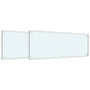 Vidaxl keuken spatscherm 2 pcs wit 100 x 40 cm gehard glas