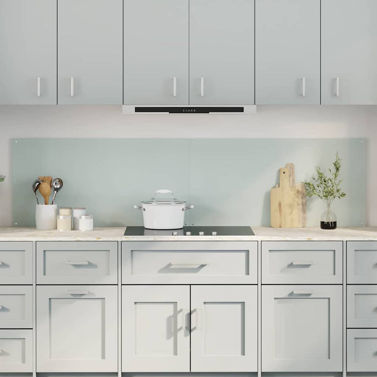 Vidaxl keukenachterwand 2 st wit 100 x 50 cm gehard glas