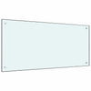 Vidaxl keuken spatscherm 2 pcs wit 100 x 50 cm gehard glas