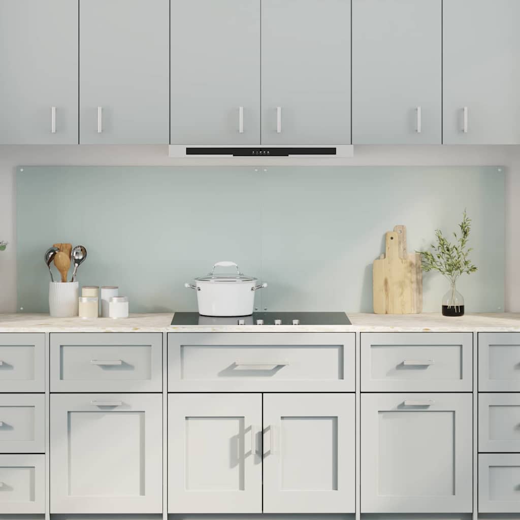 Vidaxl keukenachterwand 2 st wit 100 x 60 cm gehard glas