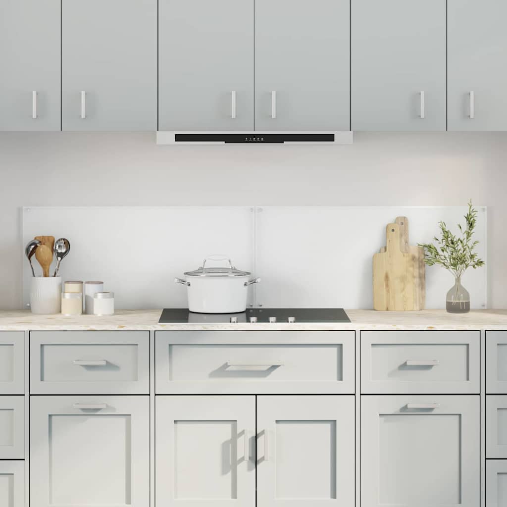 Vidaxl keukenachterwand 2 st doorzichtig 90 x 40 cm gehard glas