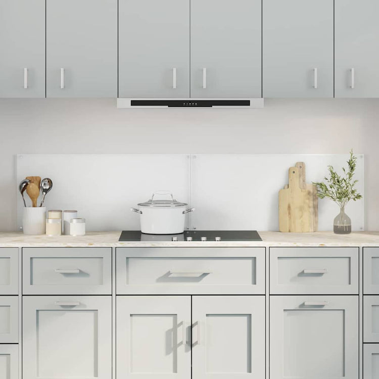 Vidaxl keukenachterwand 2 st doorzichtig 90 x 40 cm gehard glas