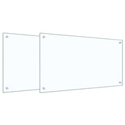 Vidaxl keukenachterwand 2 st doorzichtig 90 x 50 cm gehard glas - afbeelding 2