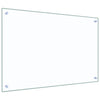 Vidaxl keuken spatscherm 2 pcs doorzichtig 90 x 60 cm gehard glas