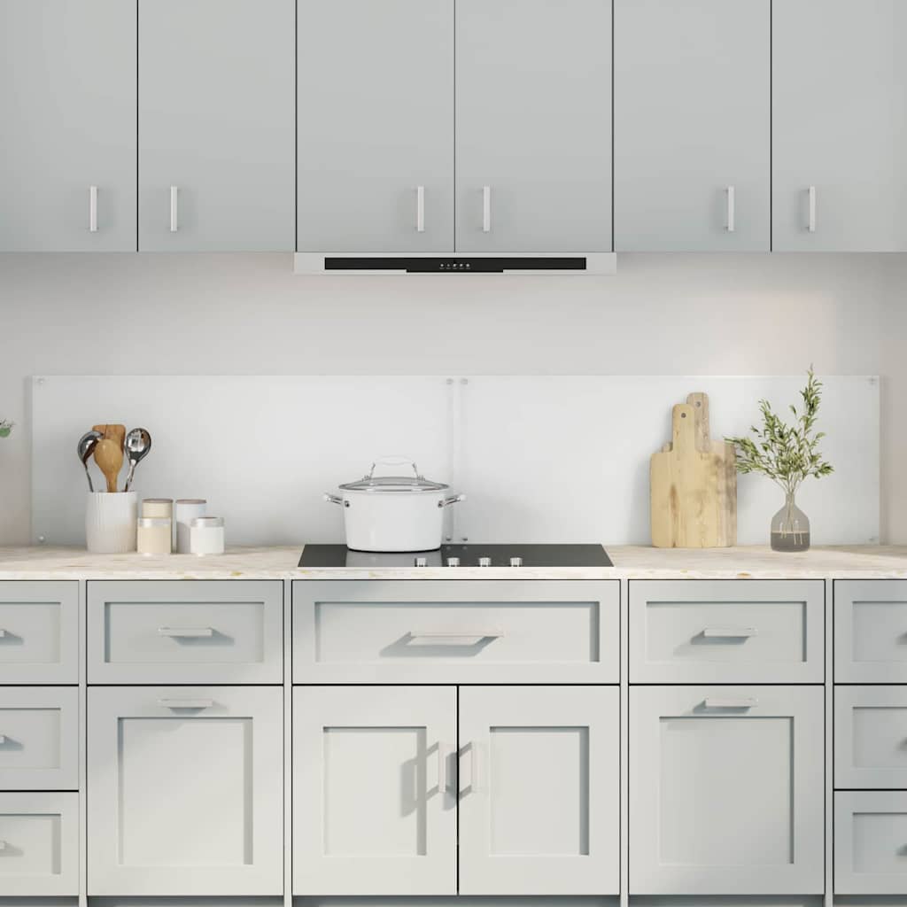 Vidaxl keukenachterwand 2 st doorzichtig 100 x 40 cm gehard glas