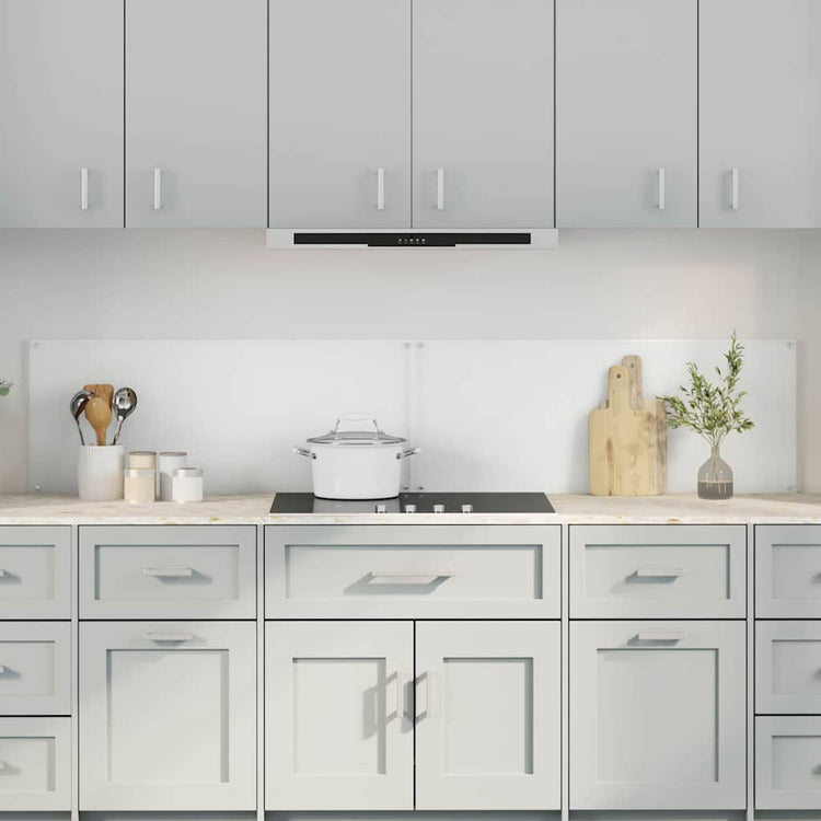 Vidaxl keukenachterwand 2 st doorzichtig 100 x 40 cm gehard glas