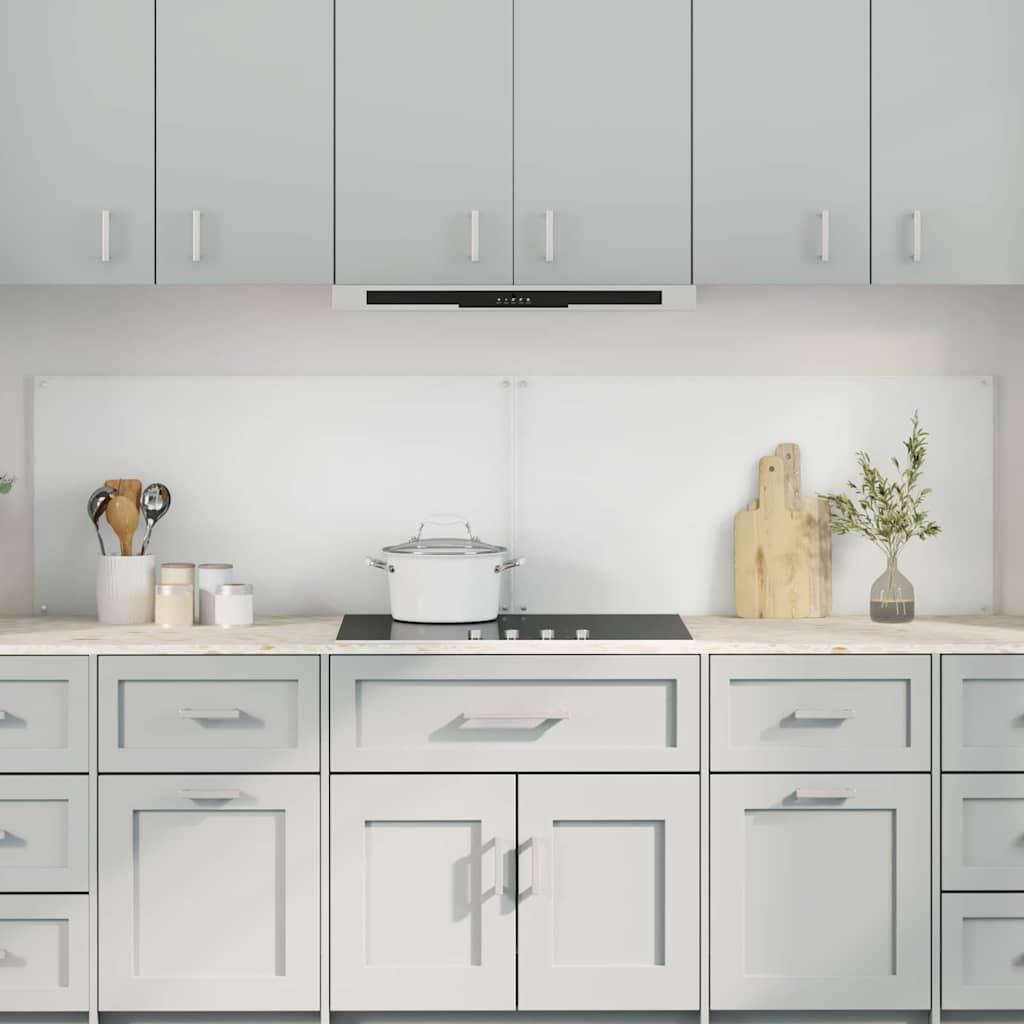 Vidaxl keukenachterwand 2 st doorzichtig 100 x 50 cm gehard glas