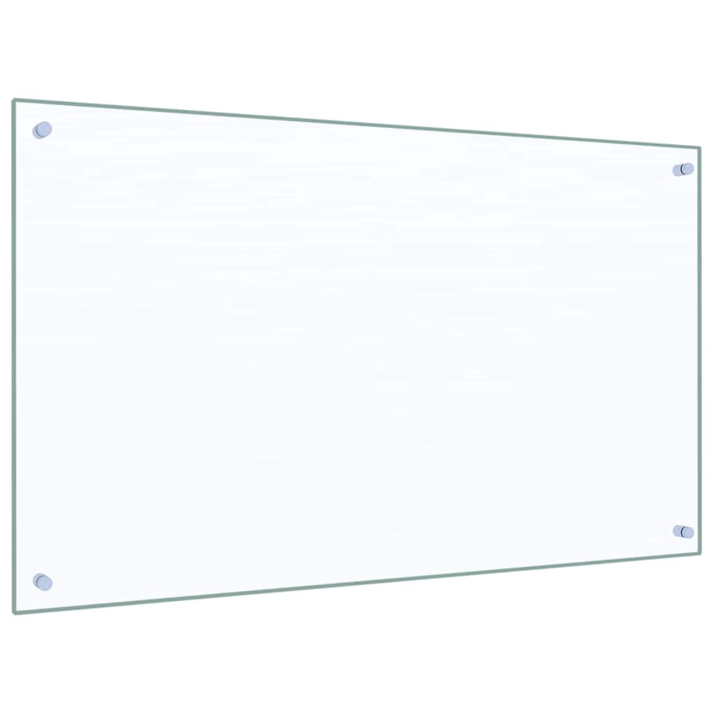 Vidaxl keuken spatscherm 2 pcs doorzichtig 100 x 60 cm gehard glas