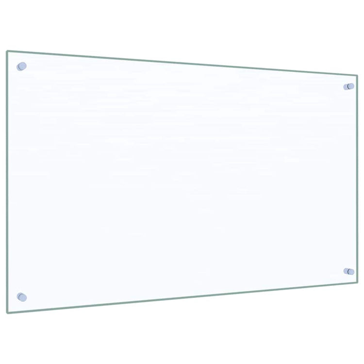 Vidaxl keukenachterwand 2 st doorzichtig 100 x 60 cm gehard glas