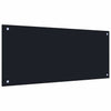 Vidaxl keuken spatscherm 2 pcs zwart 90 x 40 cm gehard glas
