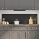 Vidaxl keukenachterwand 2 st zwart 90 x 50 cm gehard glas