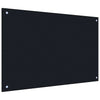 Vidaxl keuken spatscherm 2 pcs zwart 90 x 50 cm gehard glas