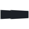Vidaxl keuken spatscherm 2 pcs zwart 100 x 40 cm gehard glas