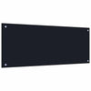 Vidaxl keuken spatscherm 2 pcs zwart 100 x 40 cm gehard glas