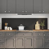Vidaxl keuken spatscherm 2 pcs zwart 100 x 50 cm gehard glas